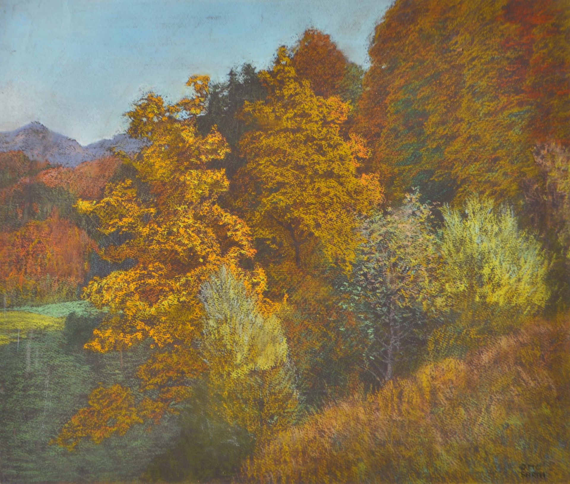 Otto Barth - Bäume im Herbst, um 1914