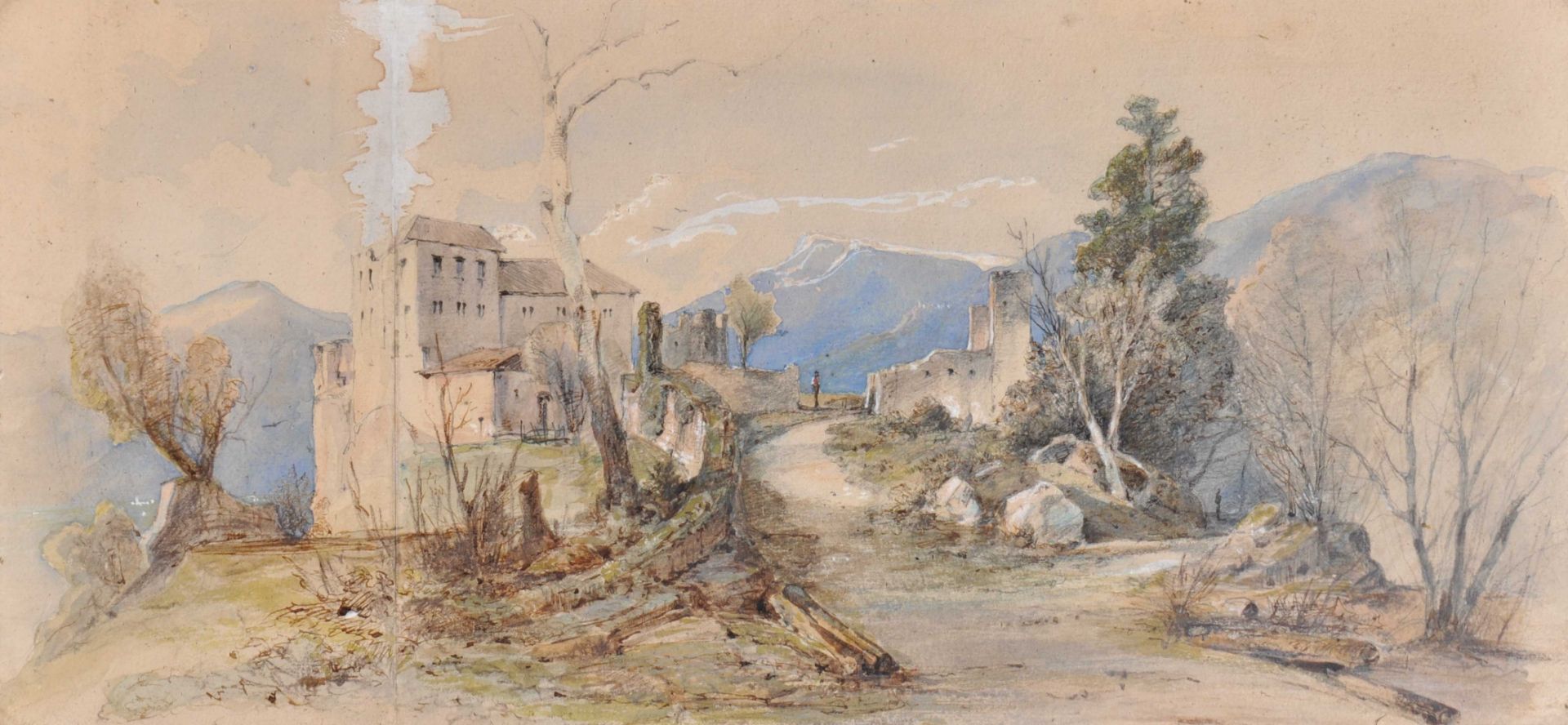 Karl Vinzenz Moser - Haselburg bei Bozen, um 1860