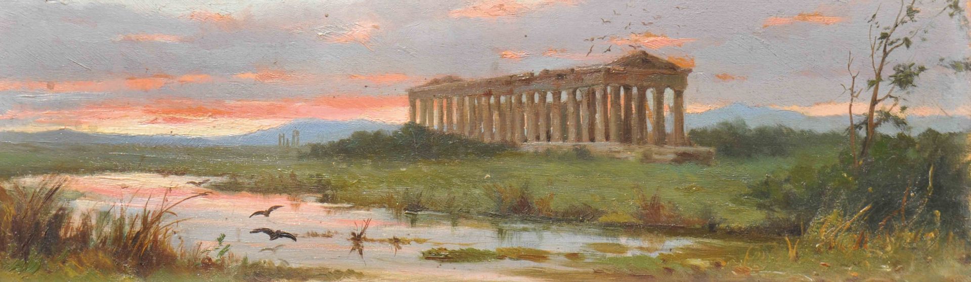 Maler des 19. Jh./Pittore del XIX sec. - Tempel in Paestum, 1887