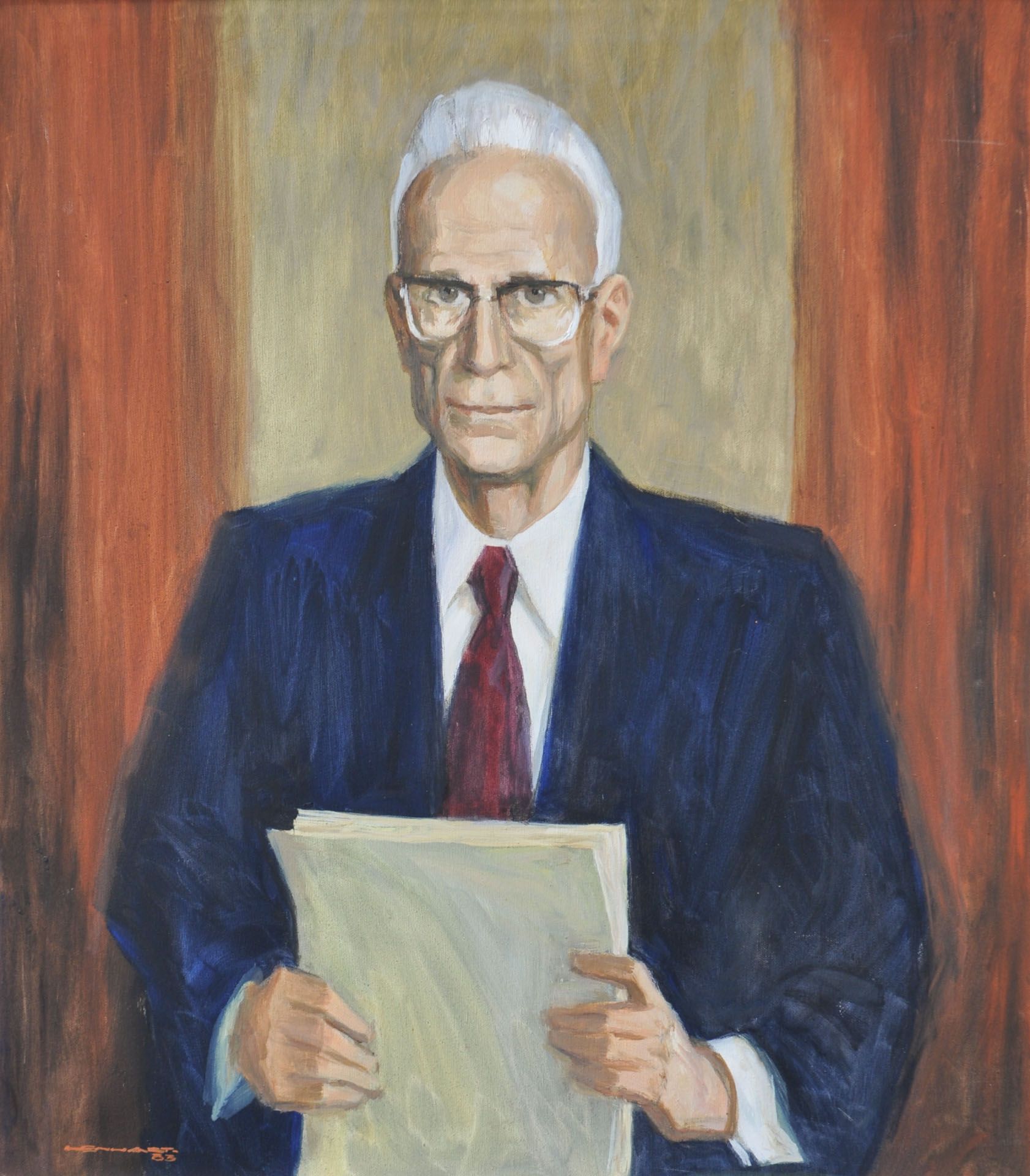 Franz Lenhart - Porträt Dr. Silvius Magnago, 1983