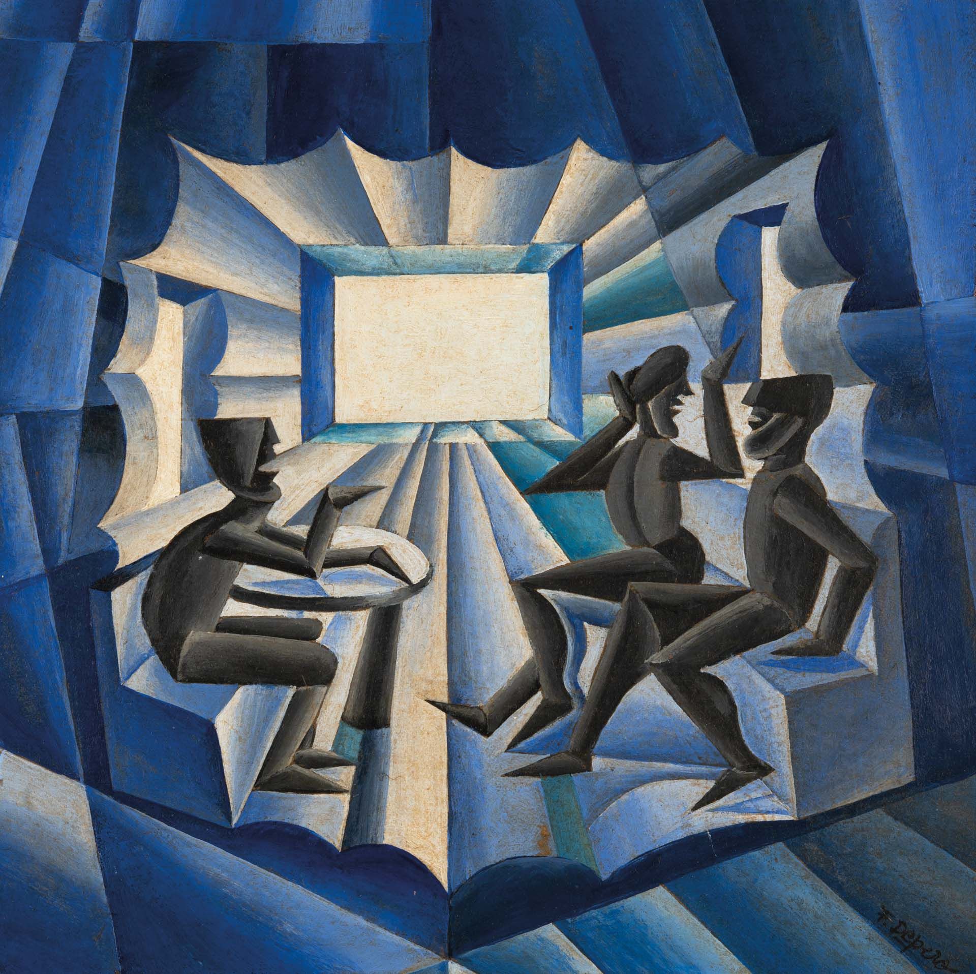 Fortunato Depero - Convegno in uno smeraldo, um 1923