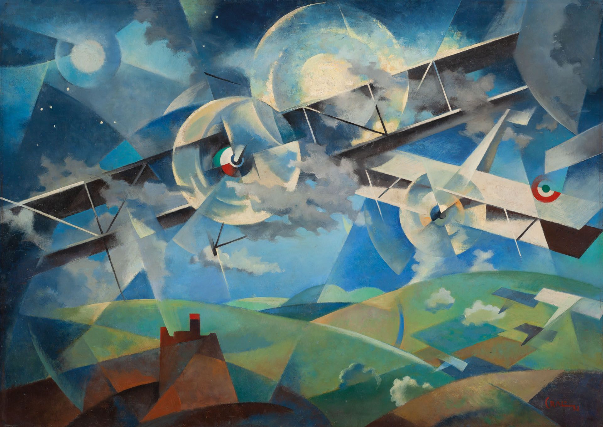Tullio Crali - Incursione aerea, 1932