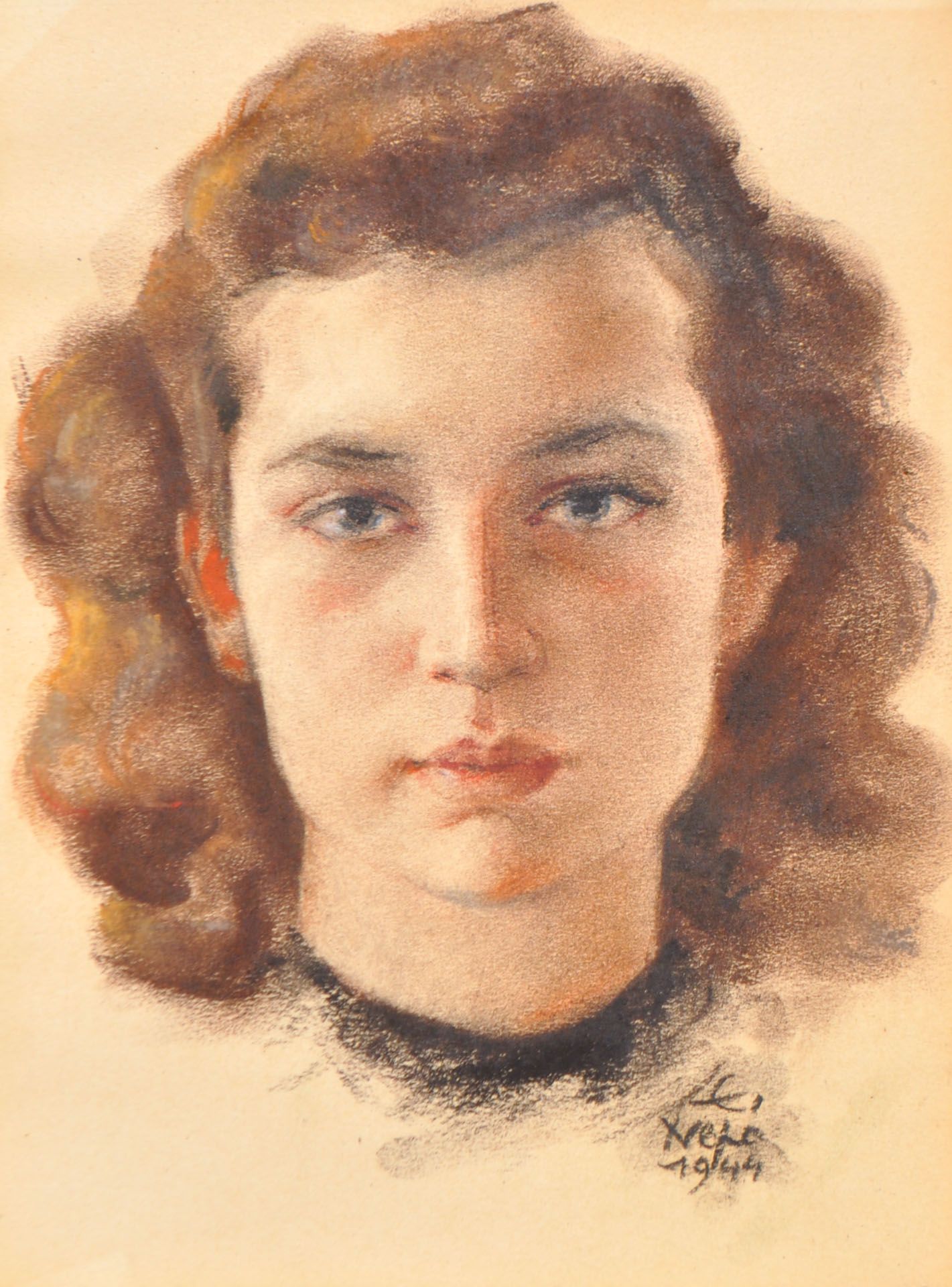 Ernst Nepo - Mädchenporträt, 1944