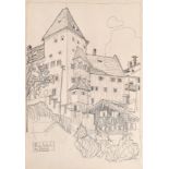 Österreichischer Zeichner um 1913/Disegnatore austriaco del 1913 ca. - Motive aus Kitzbühel und Rat