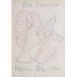 Fortunato Depero - &#115;Bar Azzurro - Hotel Bristol&#115;, 1924