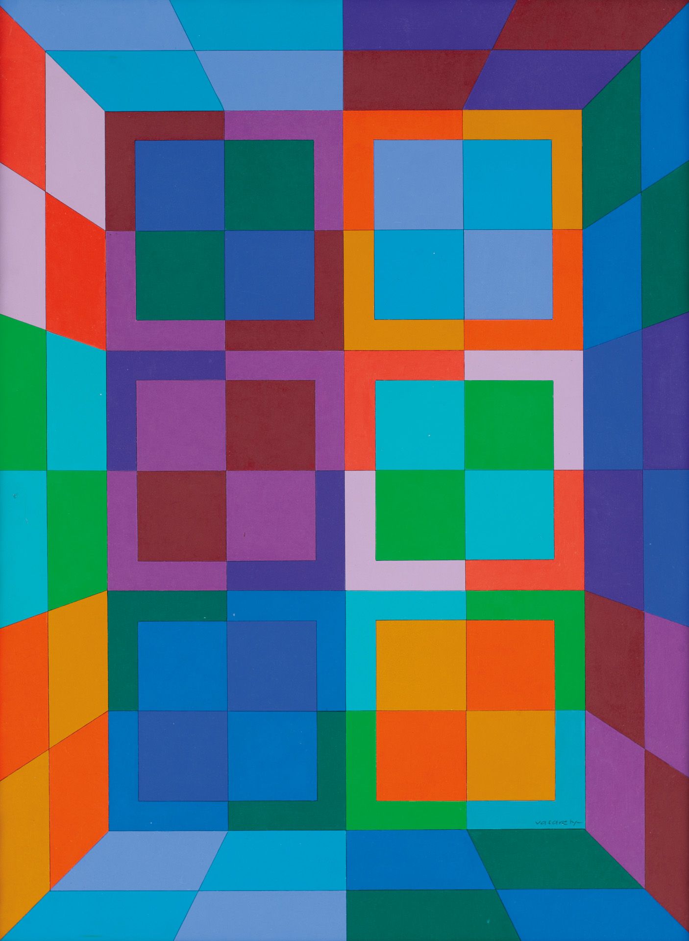 Victor Vasarely - Kapolina 2 n. 2600, 1973