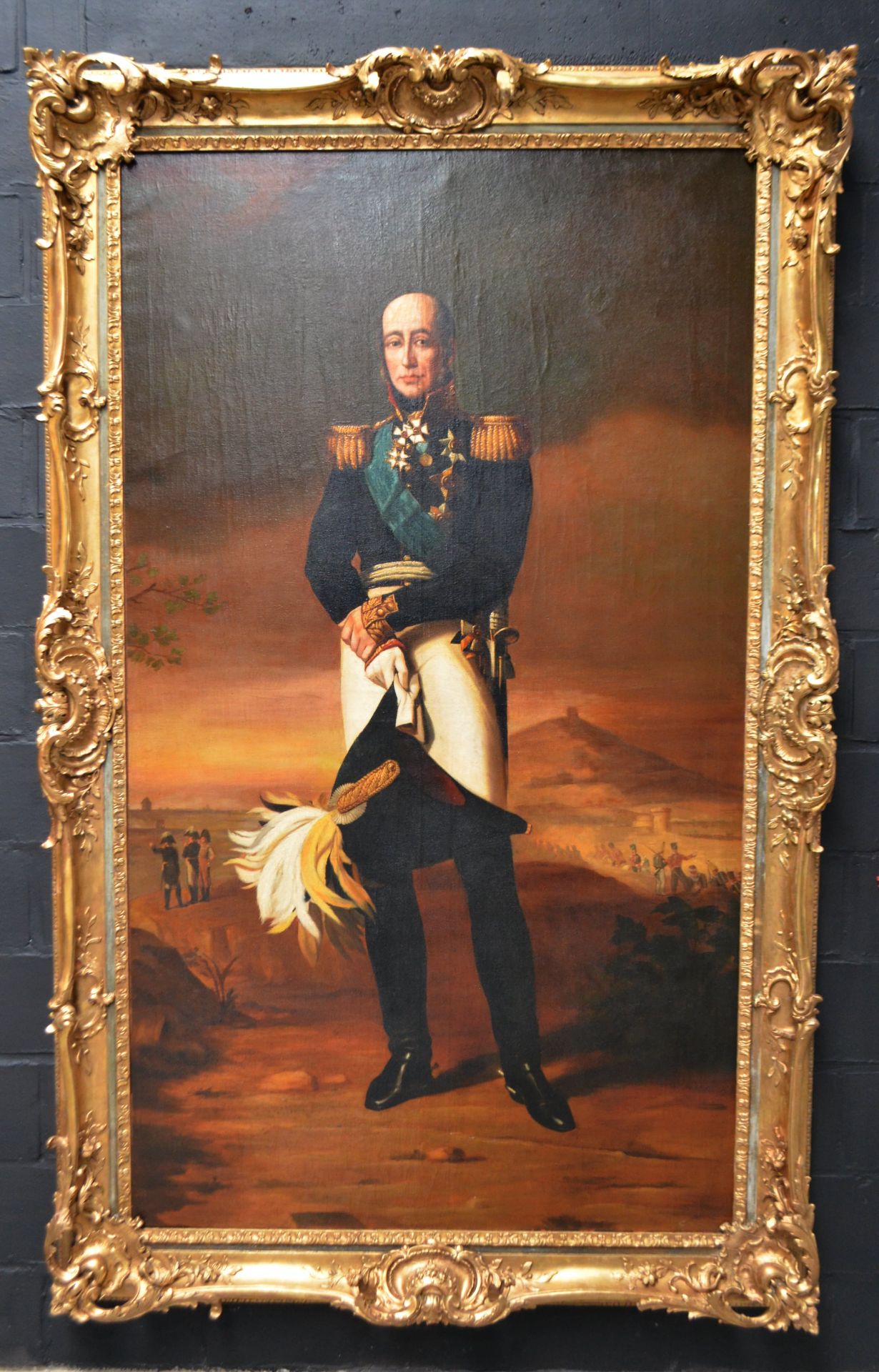 Peinture sur toile du Prince Michel Barclay de Tolly (1761 - 1818) d'après l'œuvre de George Dave -