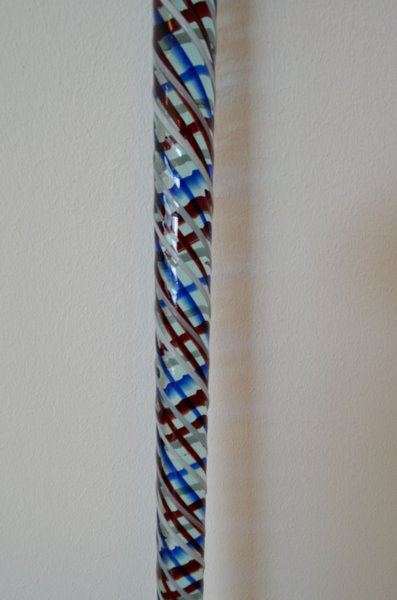 Canne de Conscrit en verre polychrome - 19e - époque Napoleaon III - Image 3 of 3