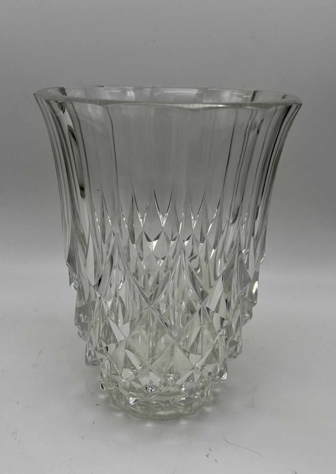 Vase en cristal Val Saint Lambert (non signé)