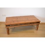 Table basse en bois style indienne