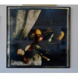 Photo sur cibachrome, Nature Morte (coupole fruits), signé Berangere Zambaldi 1985