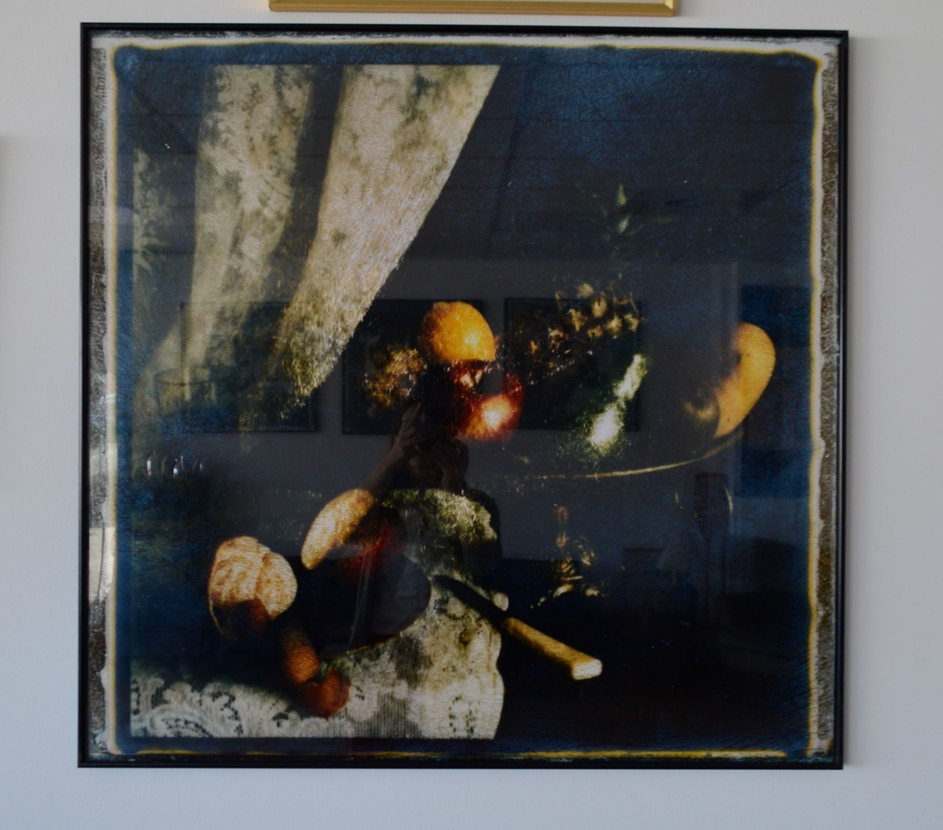 Photo sur cibachrome, Nature Morte (coupole fruits), signé Berangere Zambaldi 1985