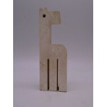 Sculpture Girafe Frères Manelli 1970 avec étiquettes