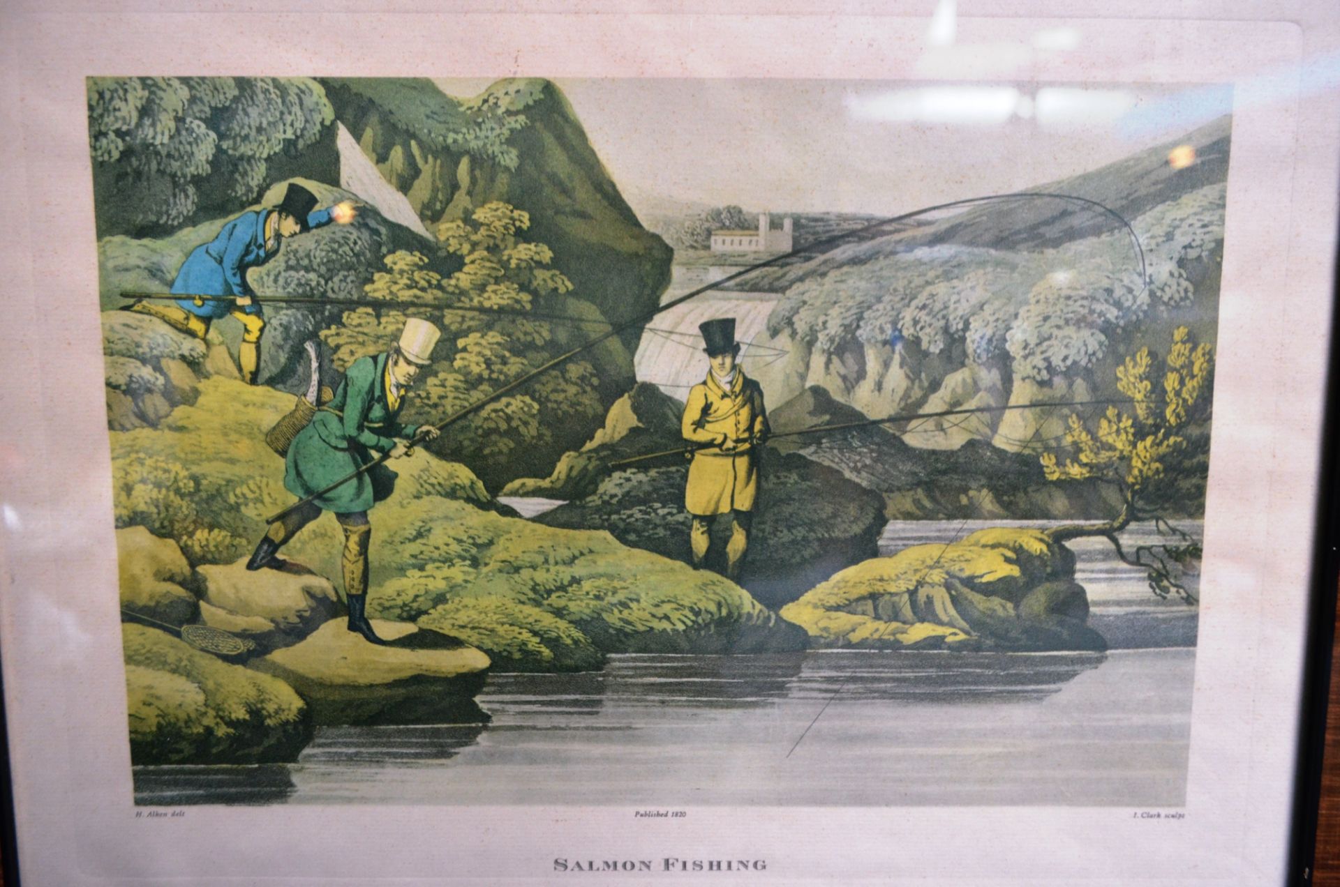 Lithographie Salmon fishing - Image 2 of 2