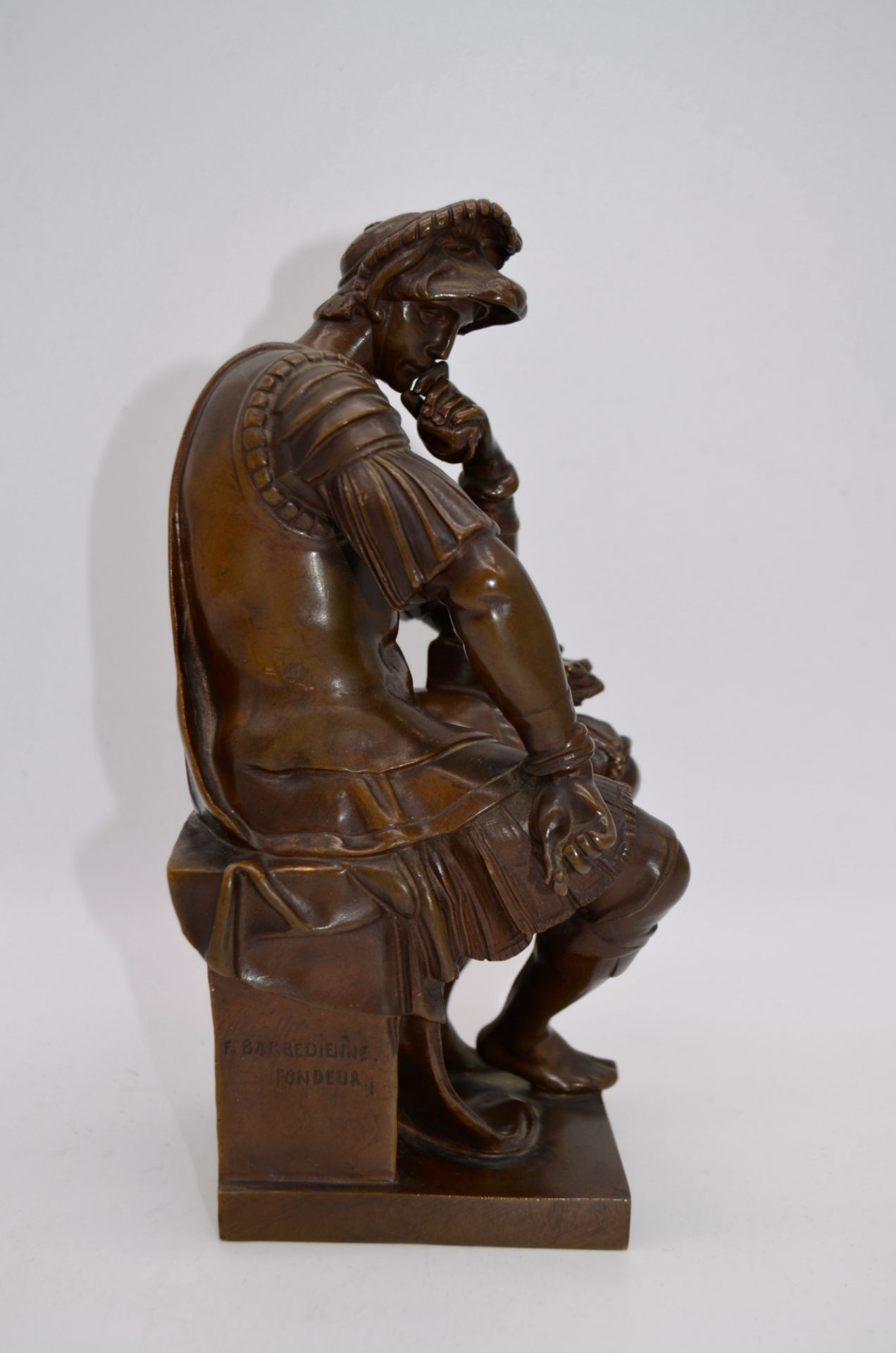 Bronze assis Laurent de Médicis par Ferdinand Barbedienne (1810-1892) - Image 2 of 5