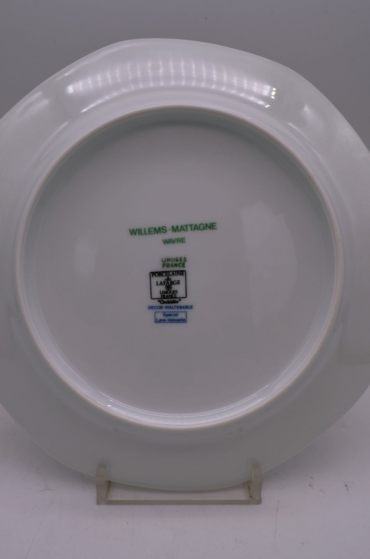 Service en porcelaine de Limoges, manufacture Lafarge, Collection 'Orchidée', vintage - Image 5 of 15