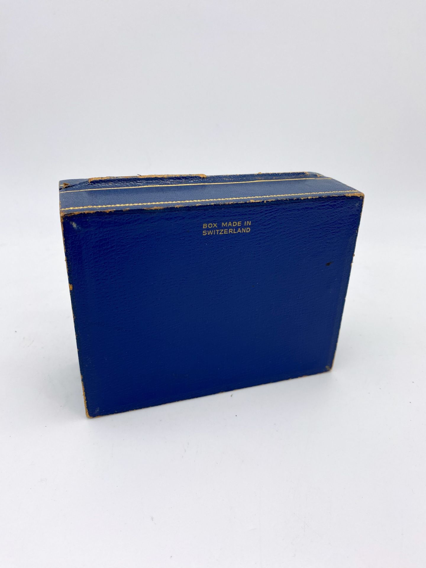 ROLEX - Boite en structure bois - Maroquin bleu foncé - "Box made in Switzerland" - Image 3 of 3