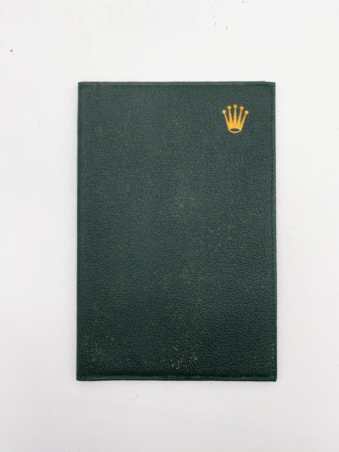 ROLEX Maroquinerie - Pochette en maroquin vert émeraude - insigne en haut à droite - ca 1960