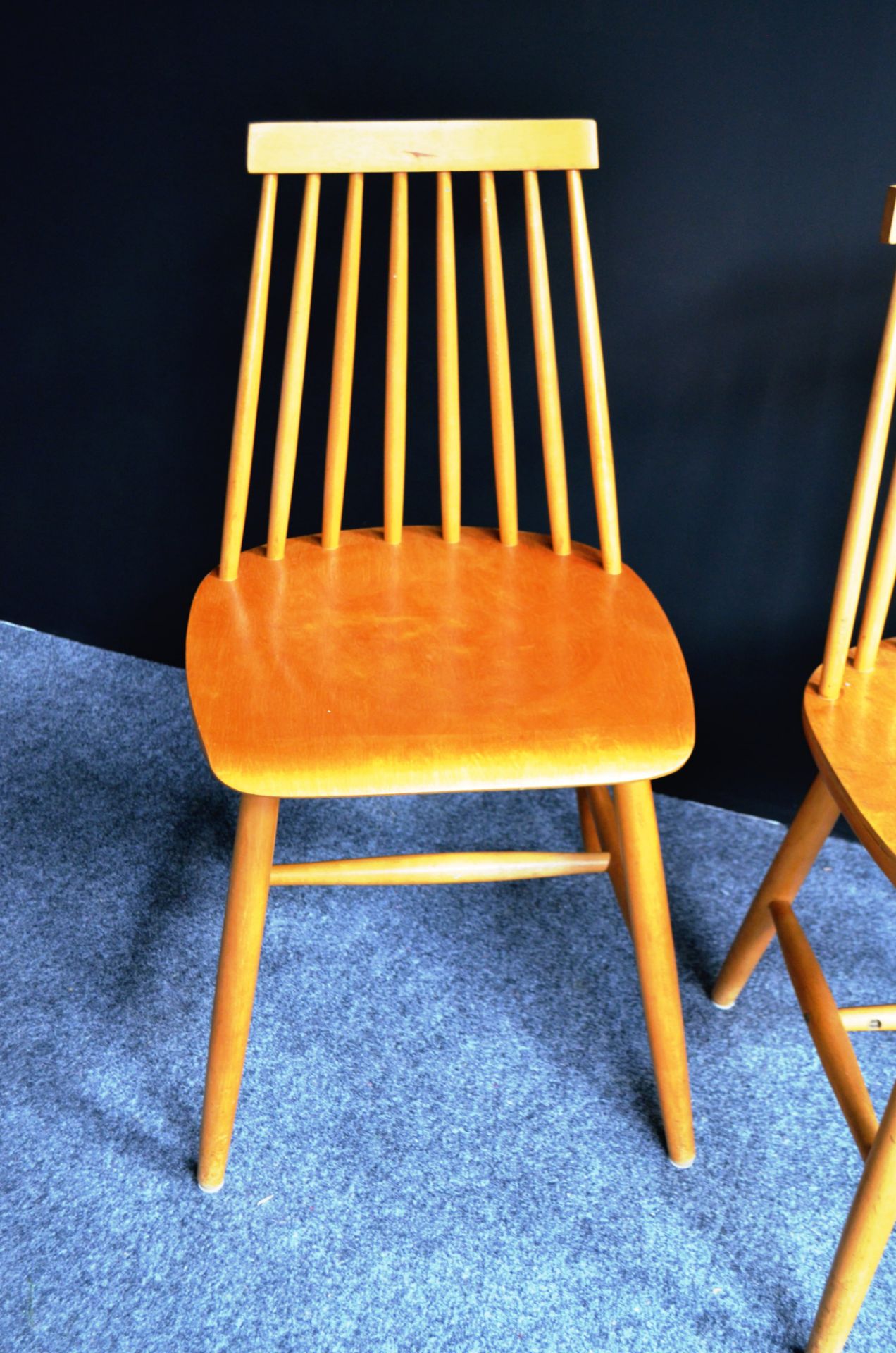 Lot de 5 chaises vintage 1960 - Image 3 of 4
