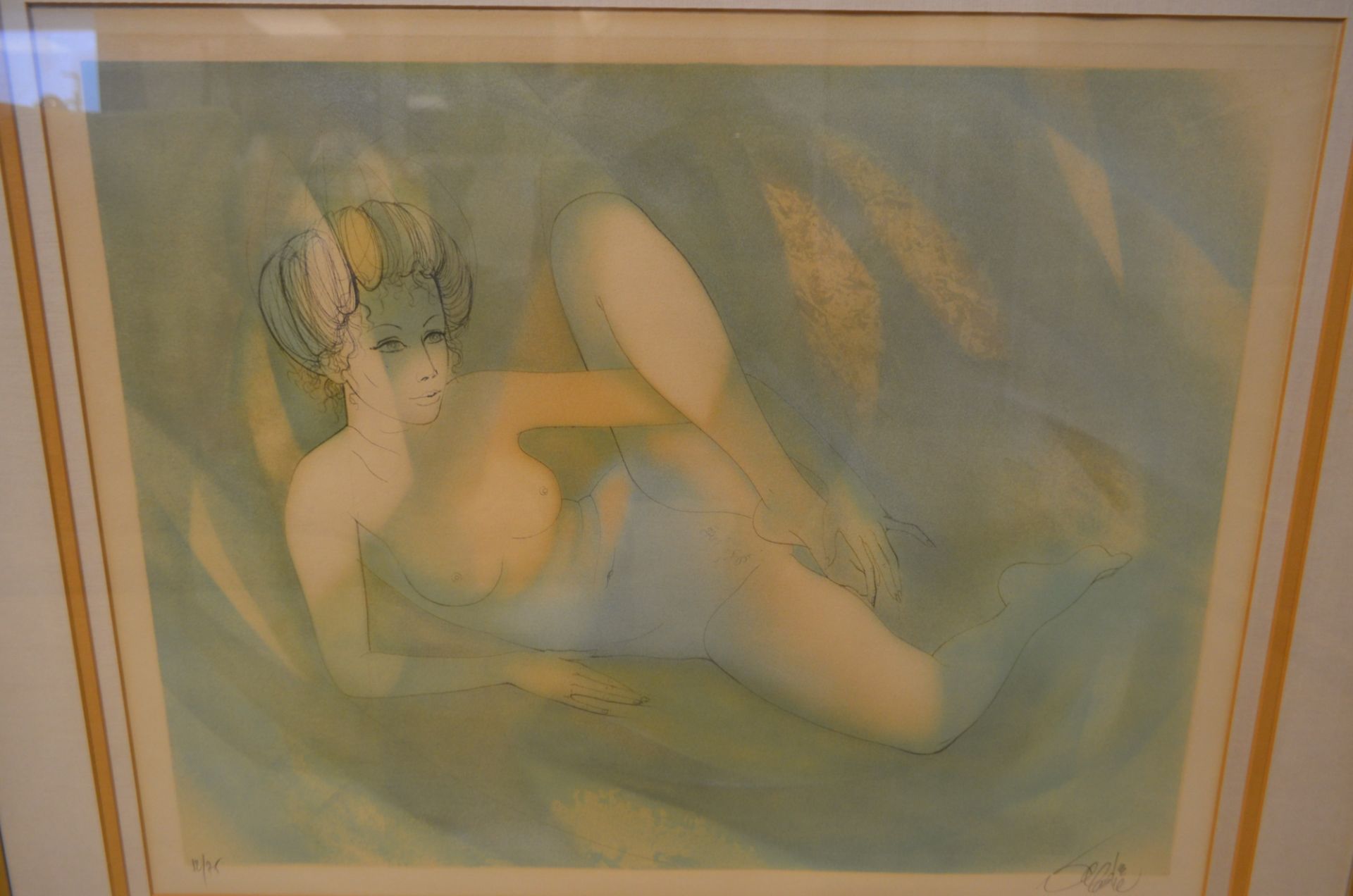 Lithographie signé Valadié 'Femme nu' (1933 - ) - Image 3 of 3