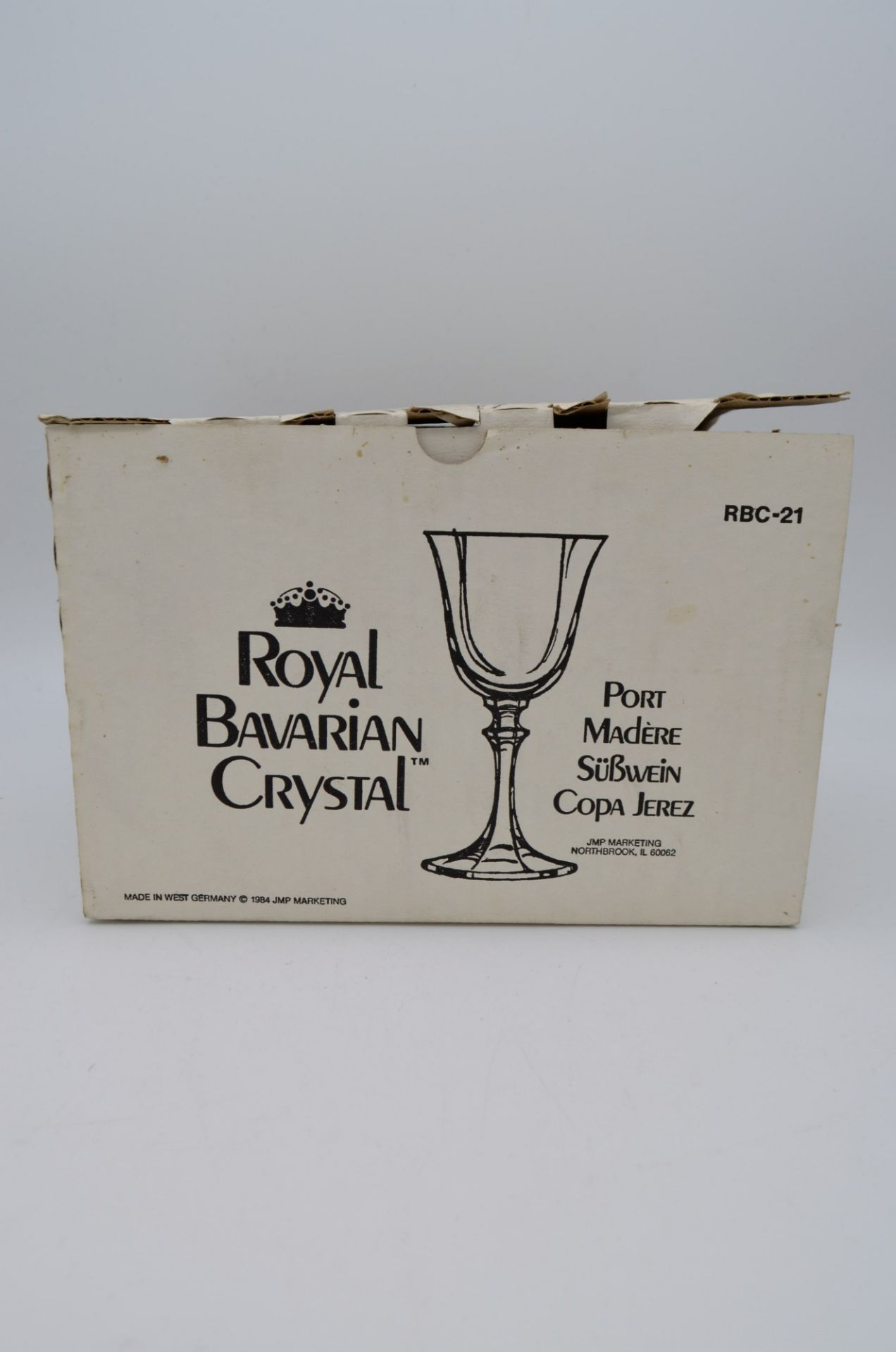 Lot de 6 verres de vin en Royal Bavarian Cristal avec sa boite d'origine - Image 3 of 3
