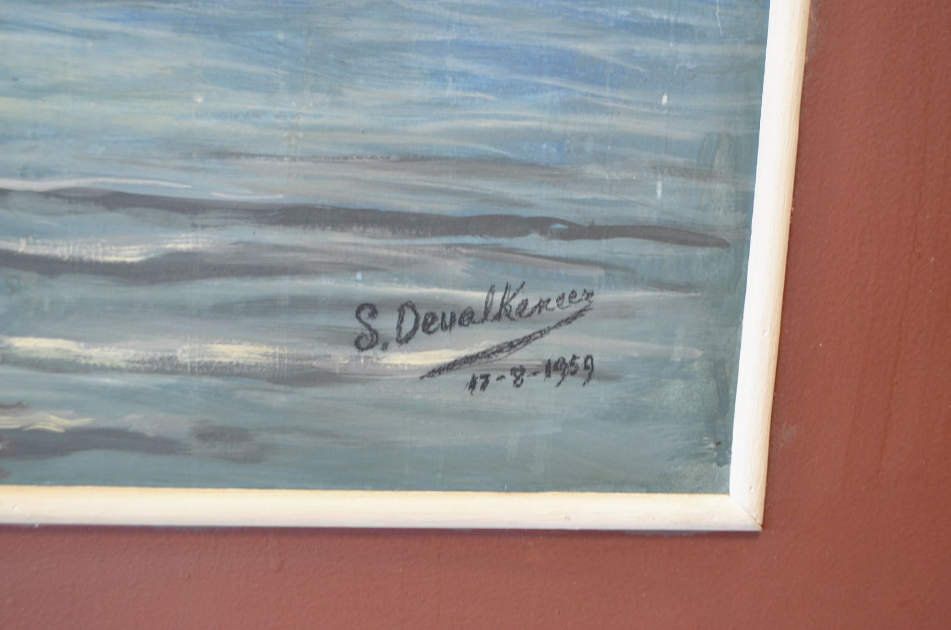 Peinture signée Devalkeneer 1959 - Image 2 of 3