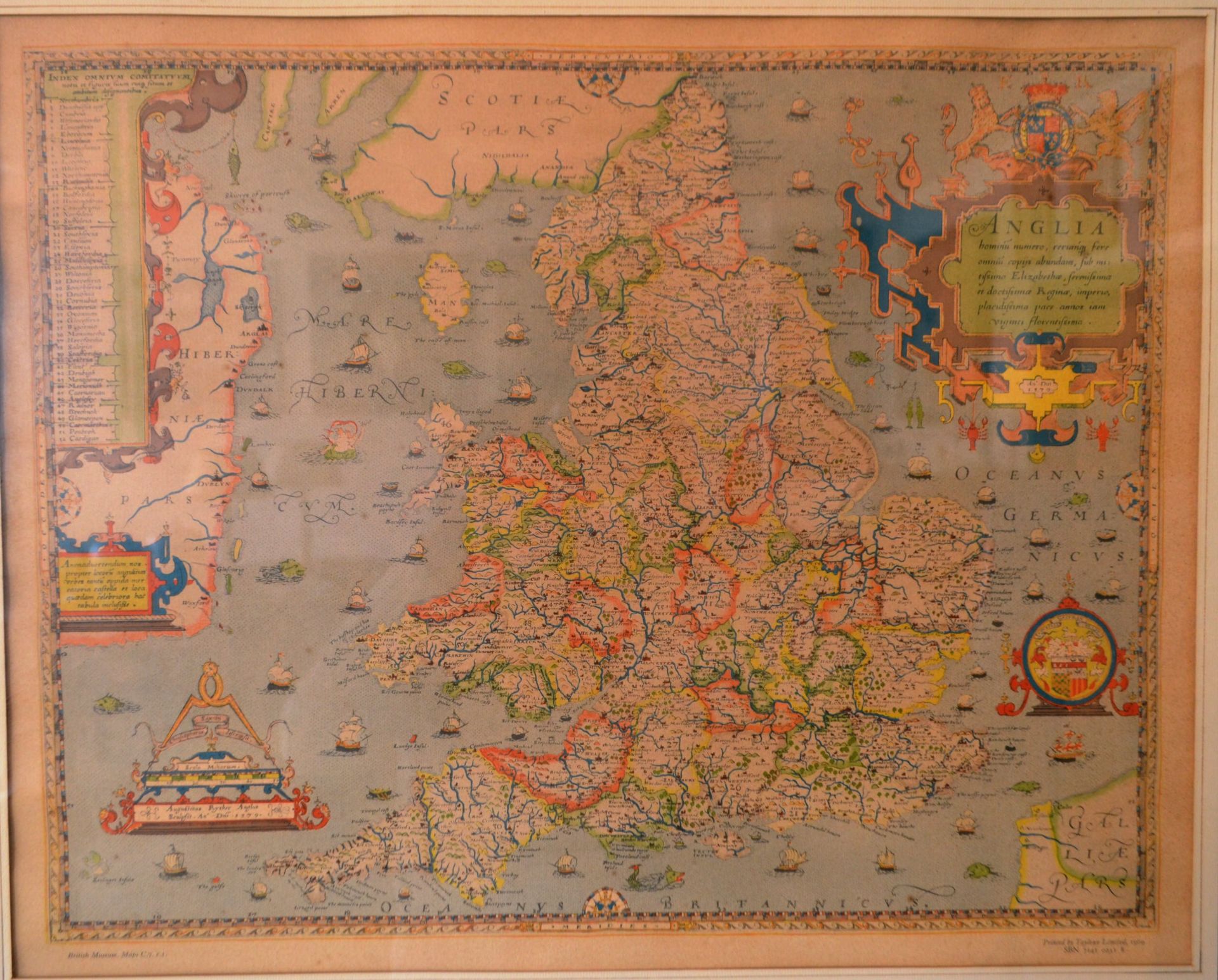 Carte d'Angleterre 1969 - Image 2 of 4