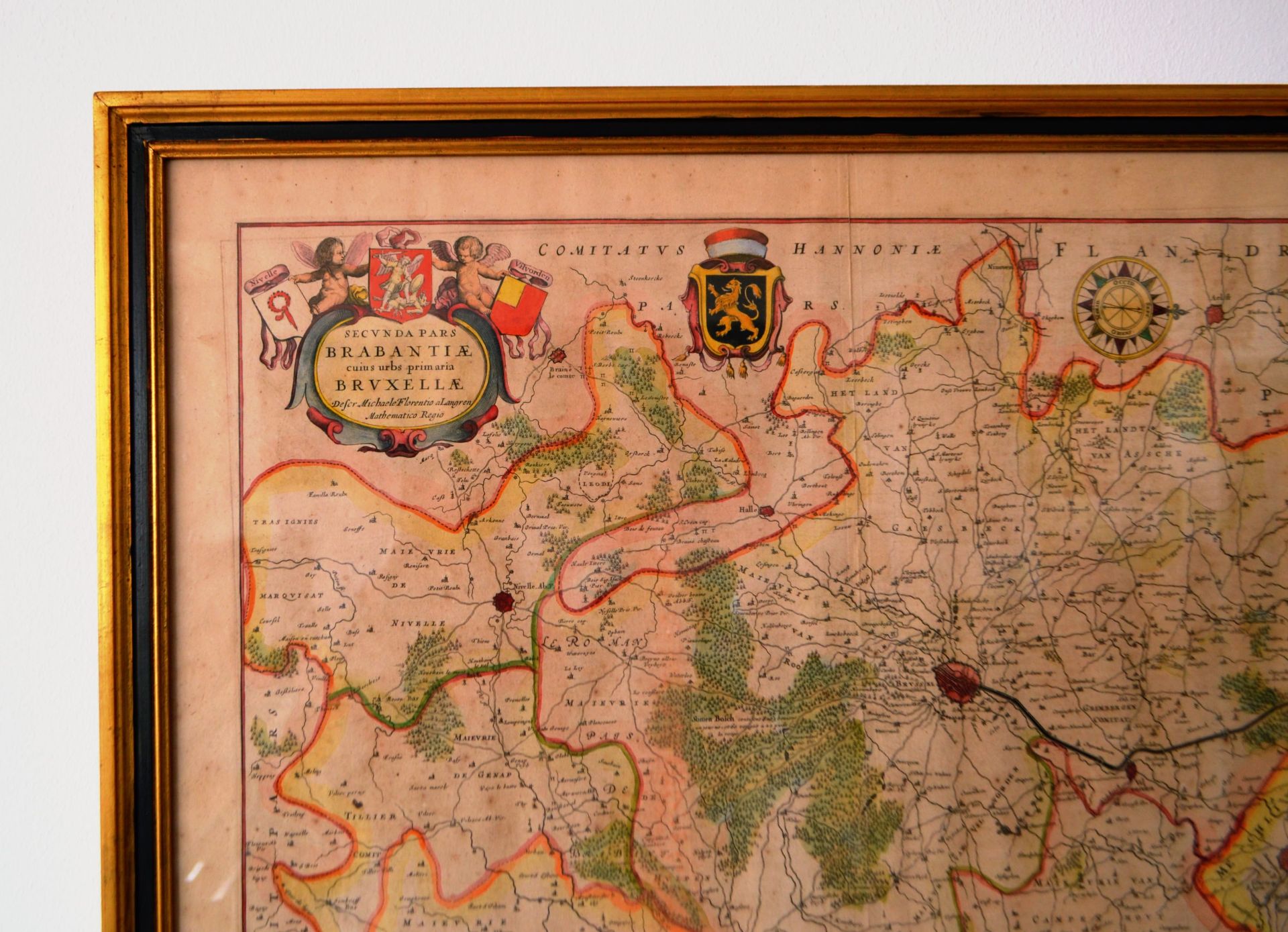 Carte de Bruxelles et Brabant provenant de Janssonius 1630 - Image 3 of 4