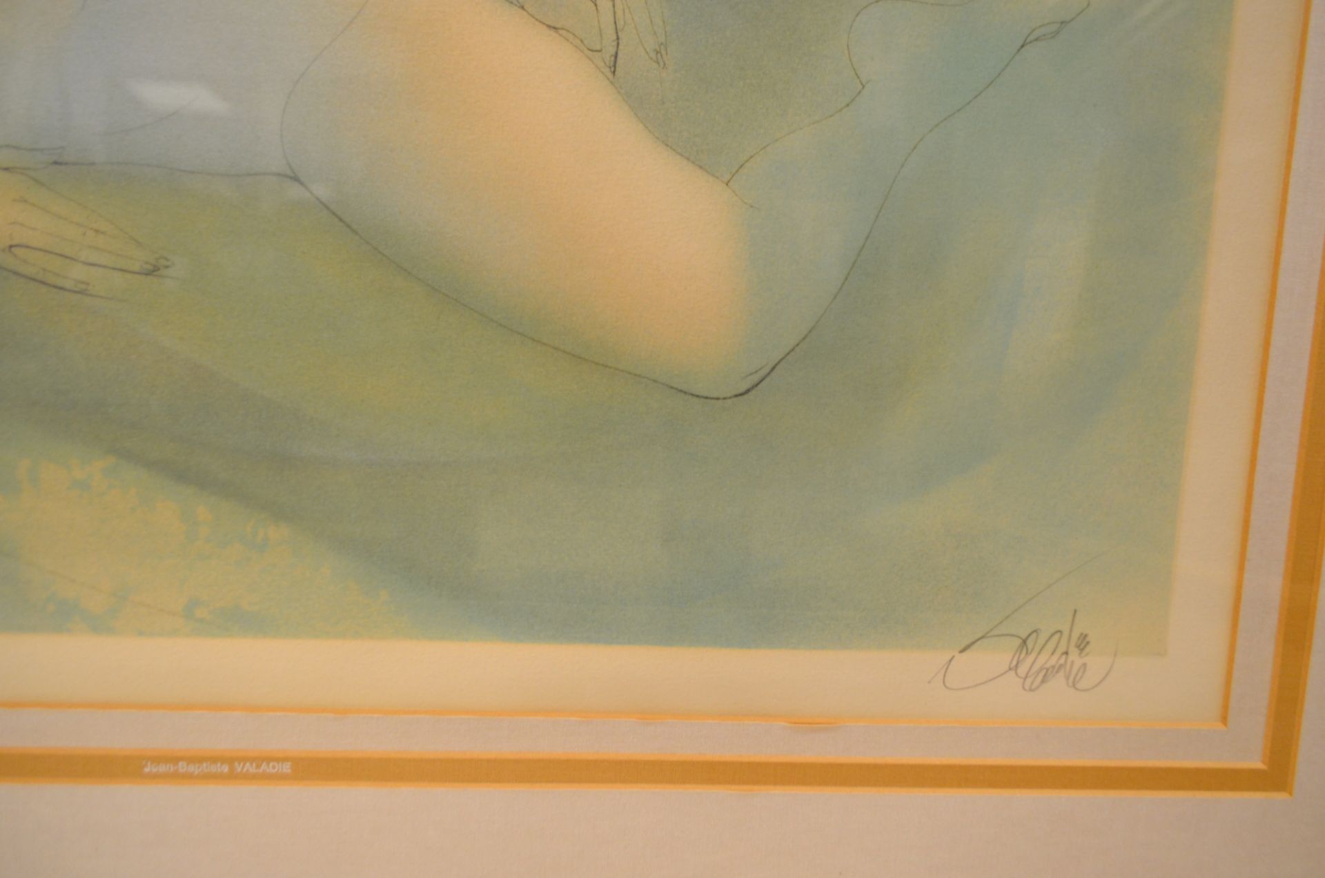 Lithographie signé Valadié 'Femme nu' (1933 - ) - Image 2 of 3