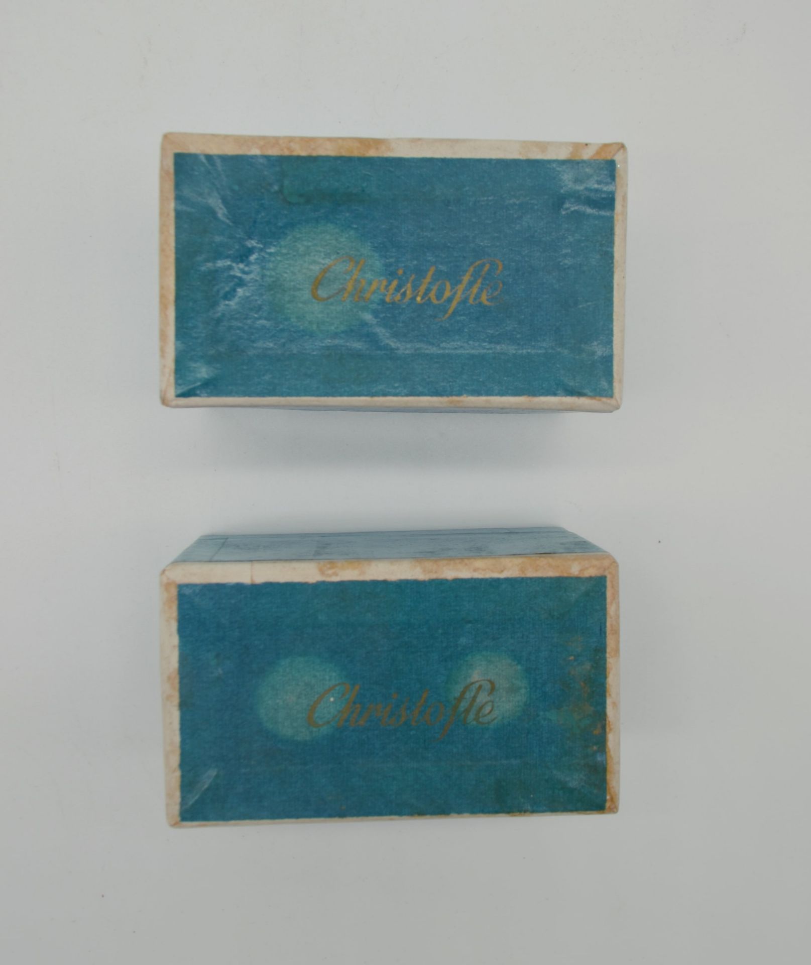 Lot de 2 boites de salerons Christofle dans leur boite d'origine 1950 - Image 2 of 3