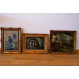 Lot de 3 peintures signés