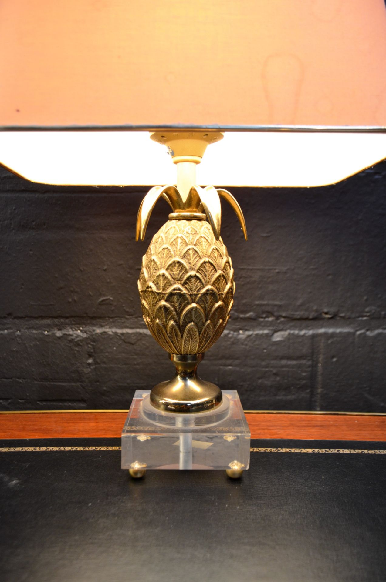 Lampe ananas en laiton 1970 d'après la maison Charles - Image 4 of 4