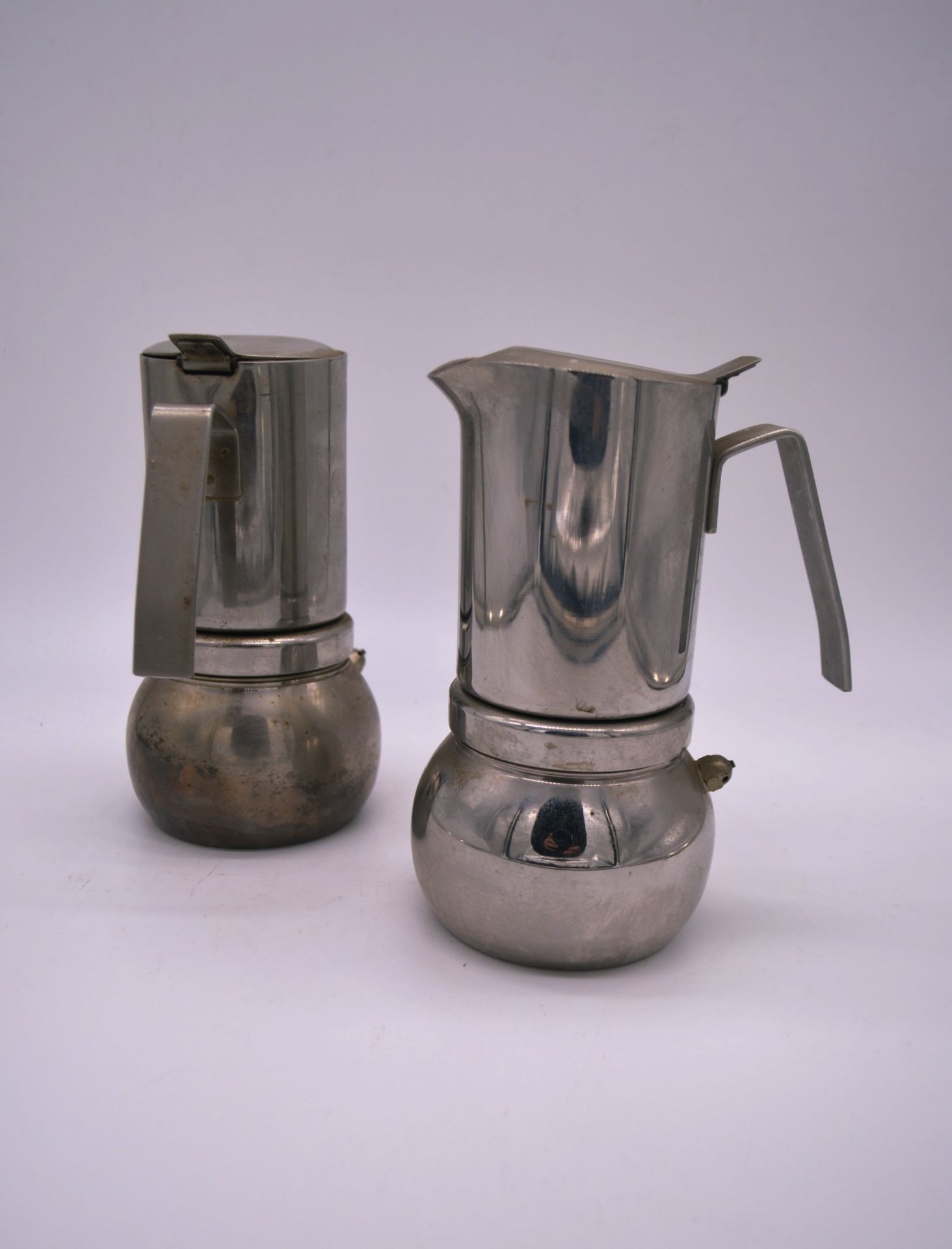 Lot de 2x cafetières pot à moka Stella, fabriqué en Italie, années 1980