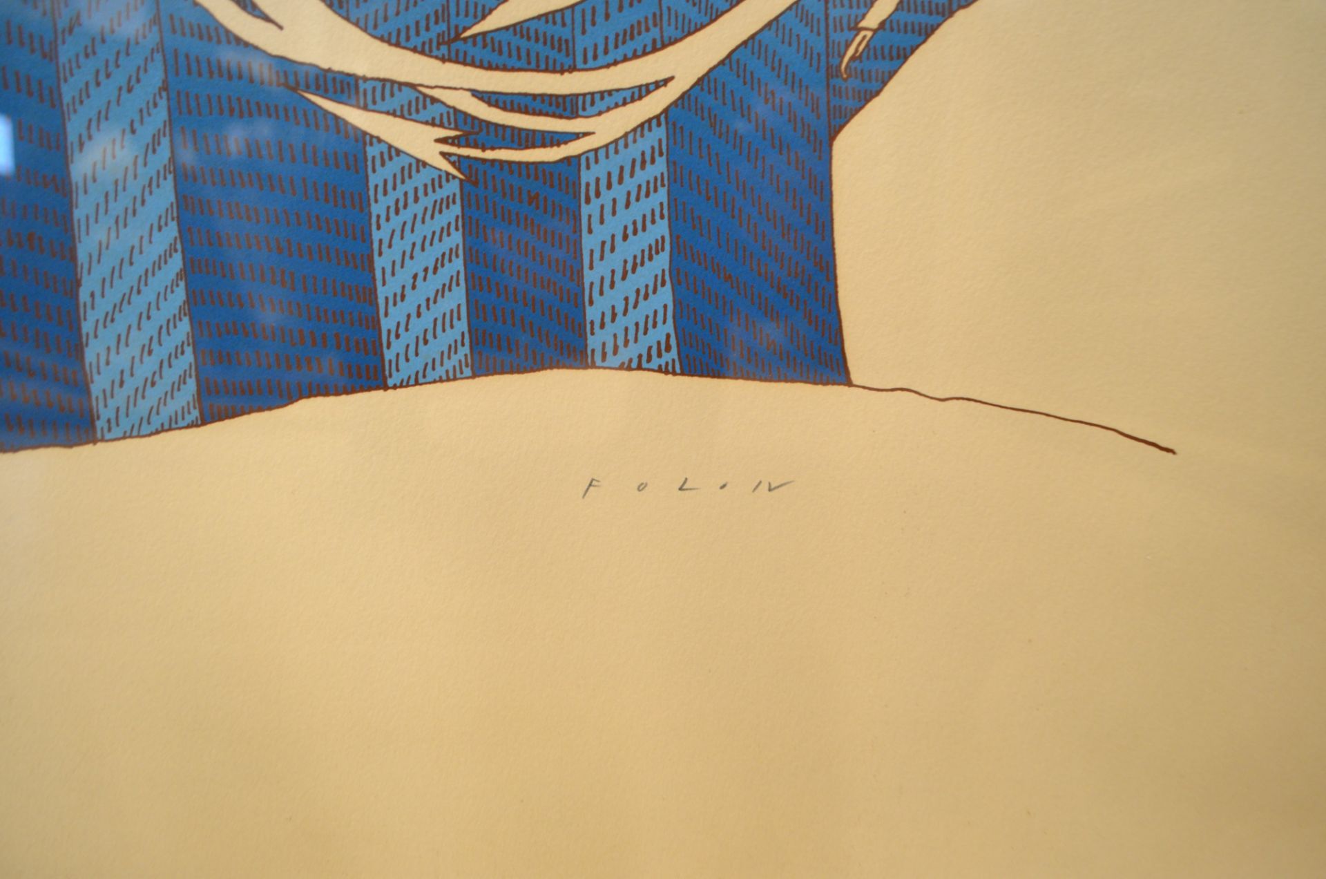 Lithographie "La Jungle des Villes" signé Jean-Michel FOLON (1934-2005) - Image 2 of 3