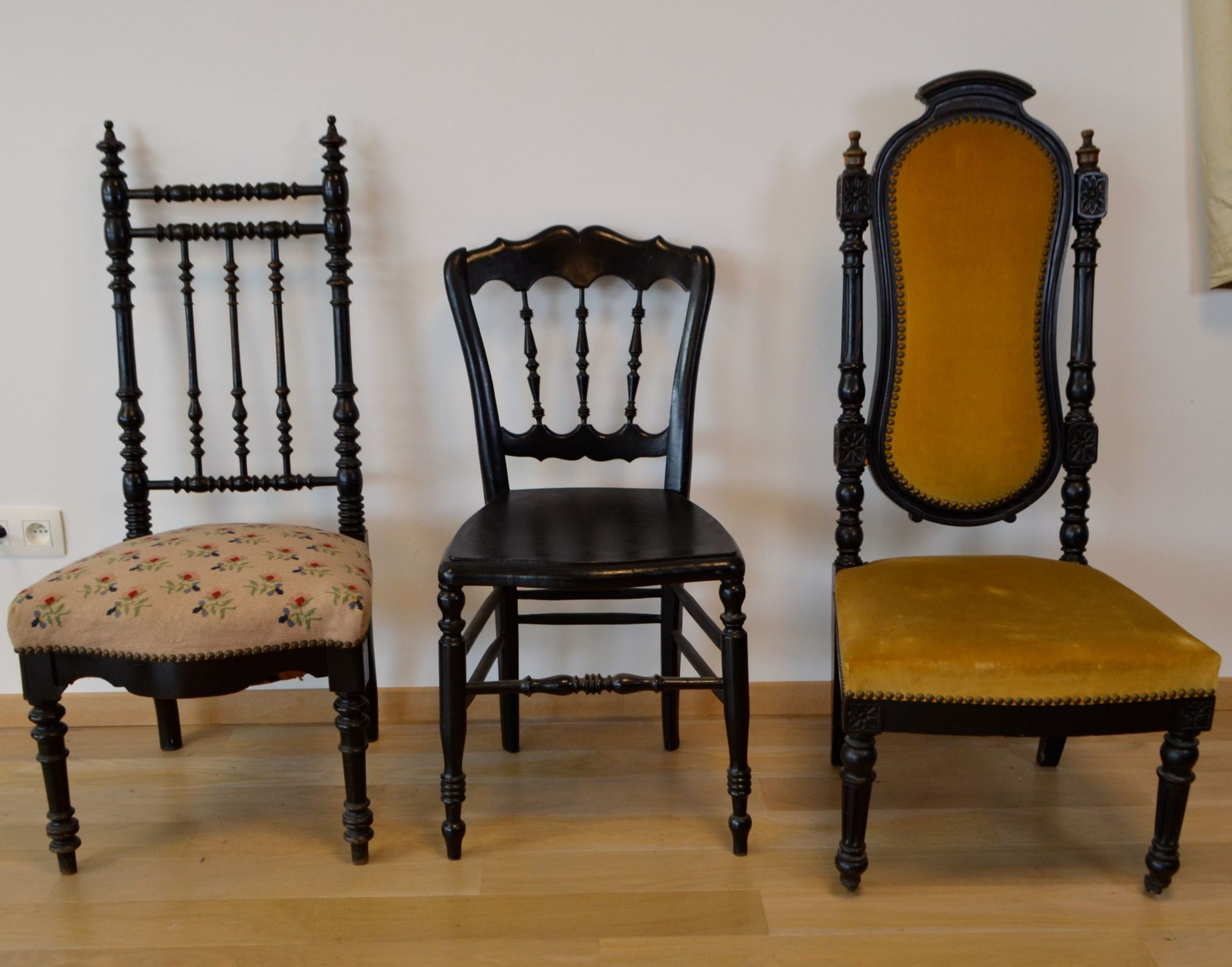 Lot de 3 chaises style Napoleon III