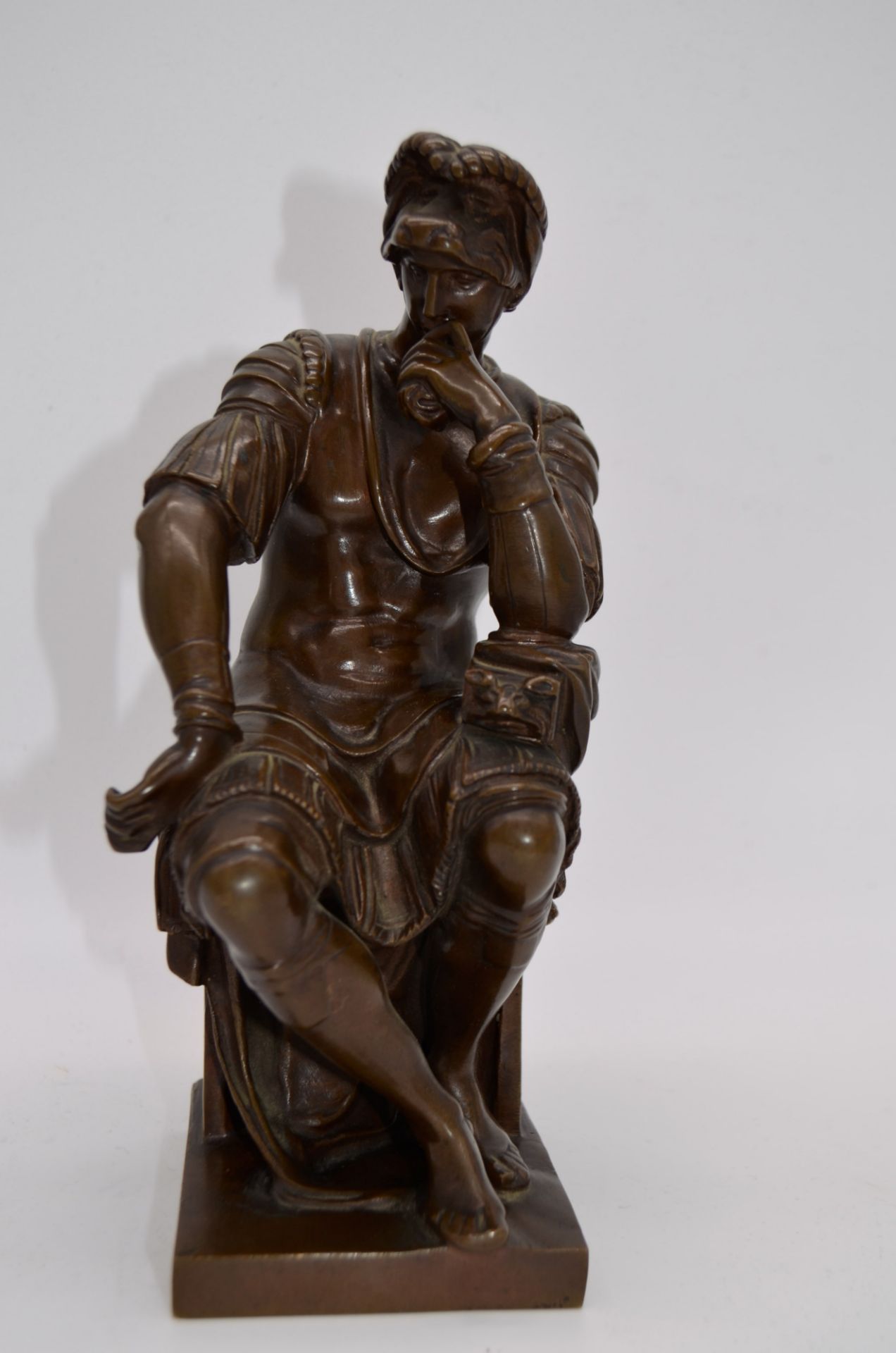 Bronze assis Laurent de Médicis par Ferdinand Barbedienne (1810-1892)