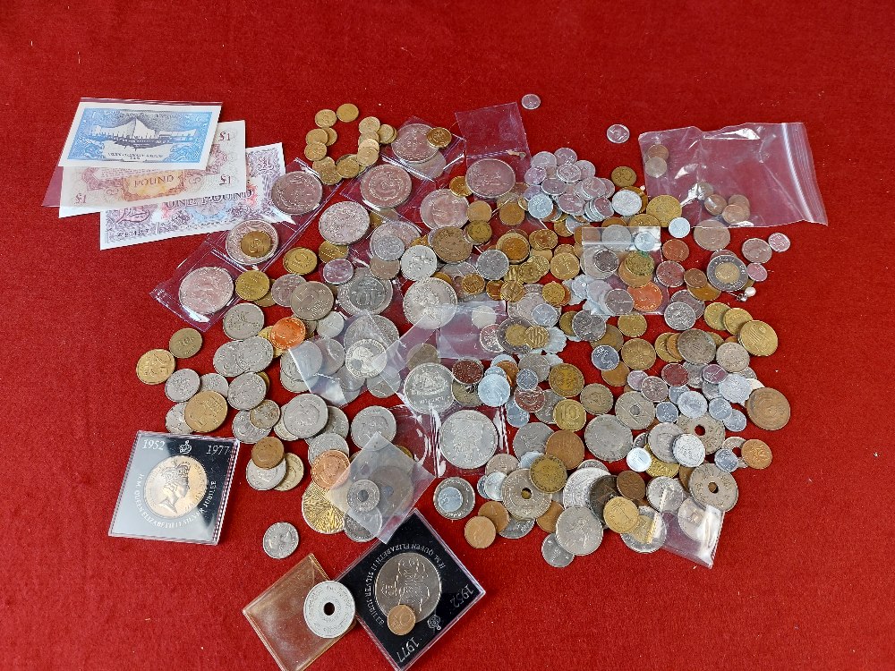 Box of mixed coins