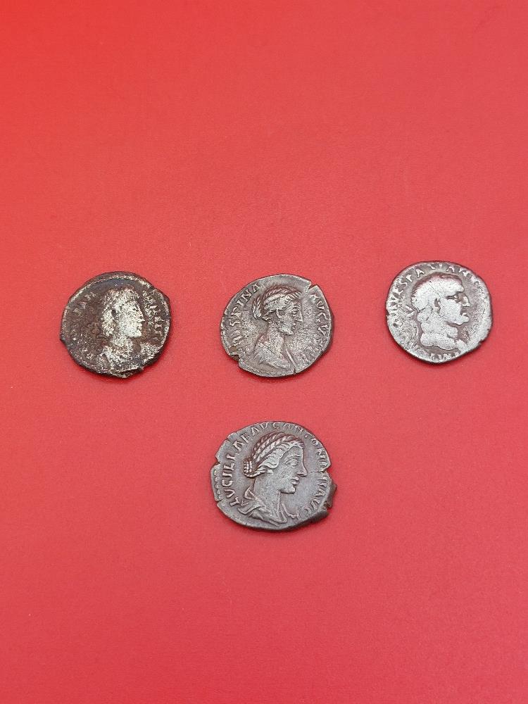 Roman coins x 4