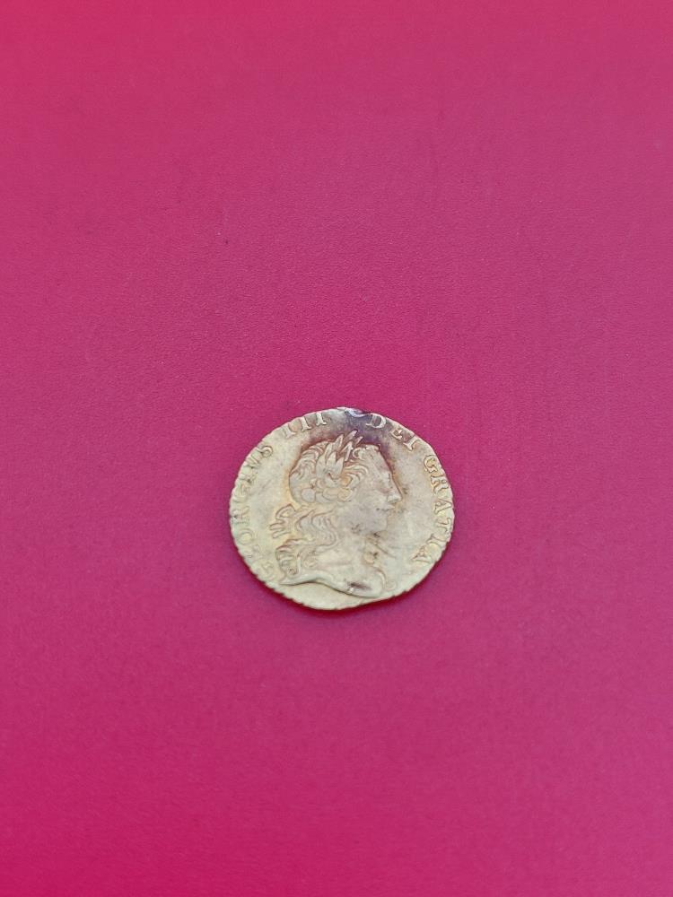 George III 1762 Quarter Guinea coin weight 2.1 grams