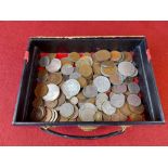 Tray of mixed coins