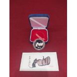 Rare Chinese year of the Shu / Rat / Mouse 1984 10 Yuan coin silver proof in plastic capsule 10,