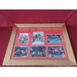 Large Manny Pacquiao vs Floyd Mayweather "FIGHT OF THE CENTURY" signed boxing montage. Length