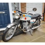 1971 Suzuki T500 two stroke motorbike. MOT exempt. Excellent runner