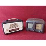 Two vintage radios.