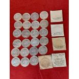 Collection of 23 silver 1837 - 1897 Queen Victoria silver medals