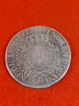 1728 French silver coin 28 grams.