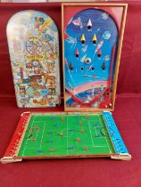 3 vintage games 2 Bagatelle and 1 Chad Valley Soccer Stadium.