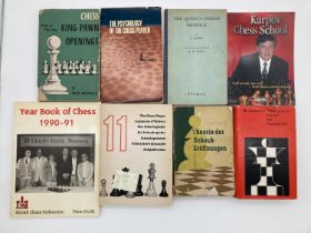 5 Chess Books and World War 2 Magazines. 1st Edition 1972 by M.Horton - French Defence Volume 1.