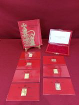 Hallmark replicas 25th anniversary of coronation 7 gold on silver postage stamp 5,000 issued