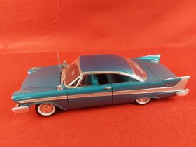 ERTL 1958 Plymouth, windscreen wiper detached. Scale 1:18.